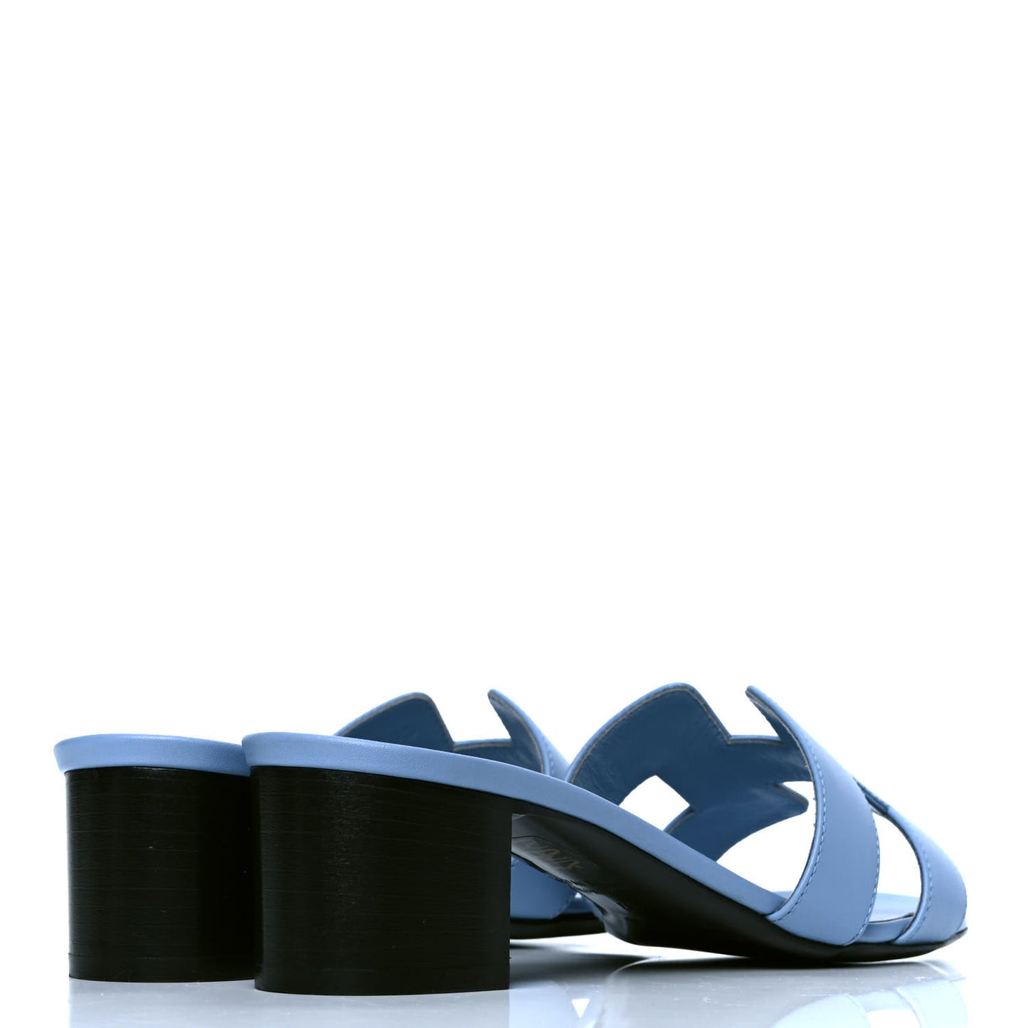 Calfskin Oasis Sandals 37 Bleu Cleuet