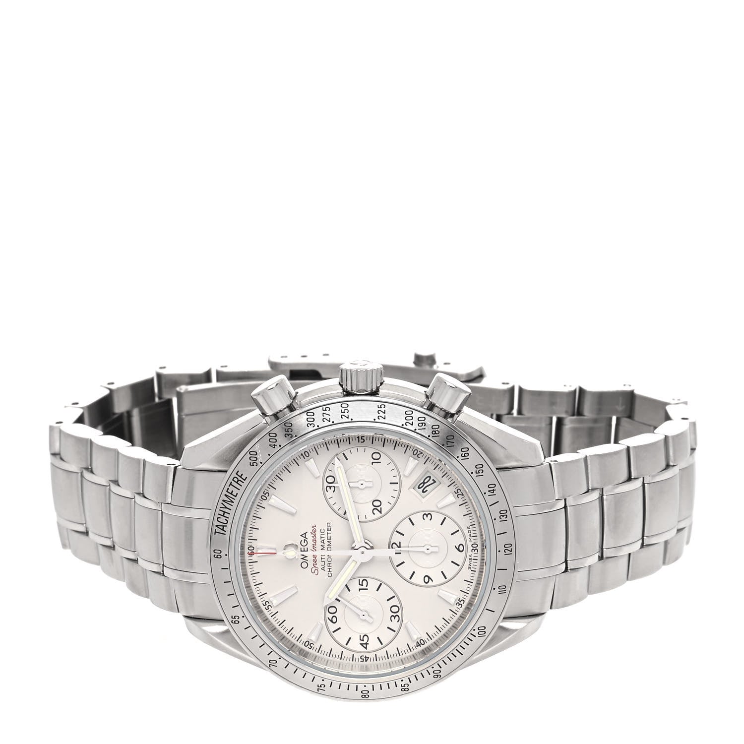 Omega Stainless Steel 40mm Speedmaster Date Chronograph Automatic Watch 323.10.40.40.02.001 2 of 4