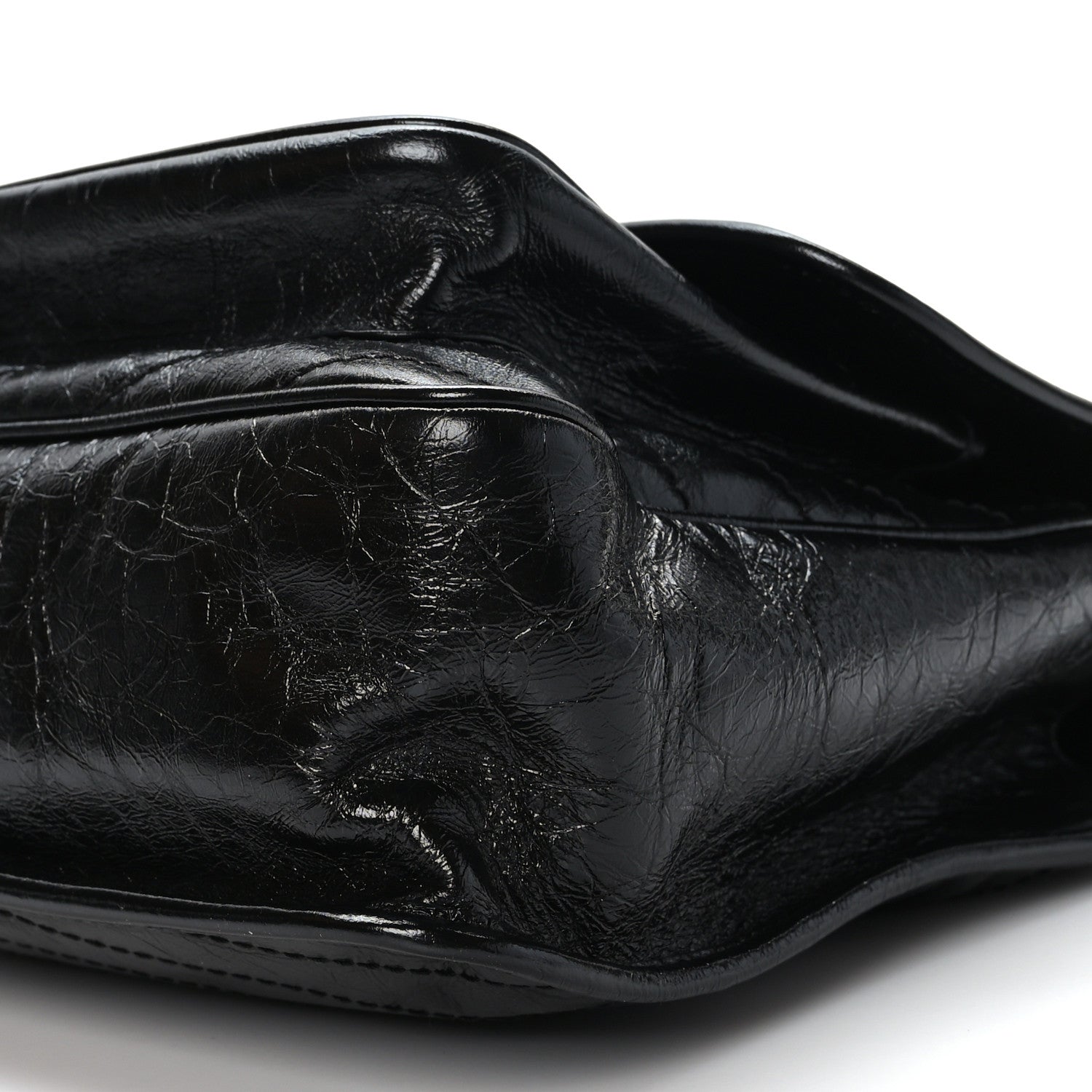 Saint Laurent Crinkled Calfskin Matelasse Monogram Large Niki Chain Satchel Black 8 of 8