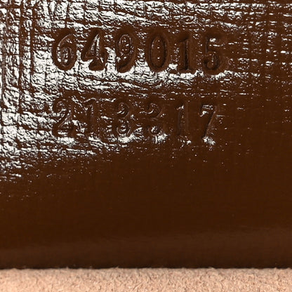 Gucci GG Supreme Monogram Azalea Calfskin Web Large Jackie 1961 Tote Beige Ebony Brown Sugar 8 of 10