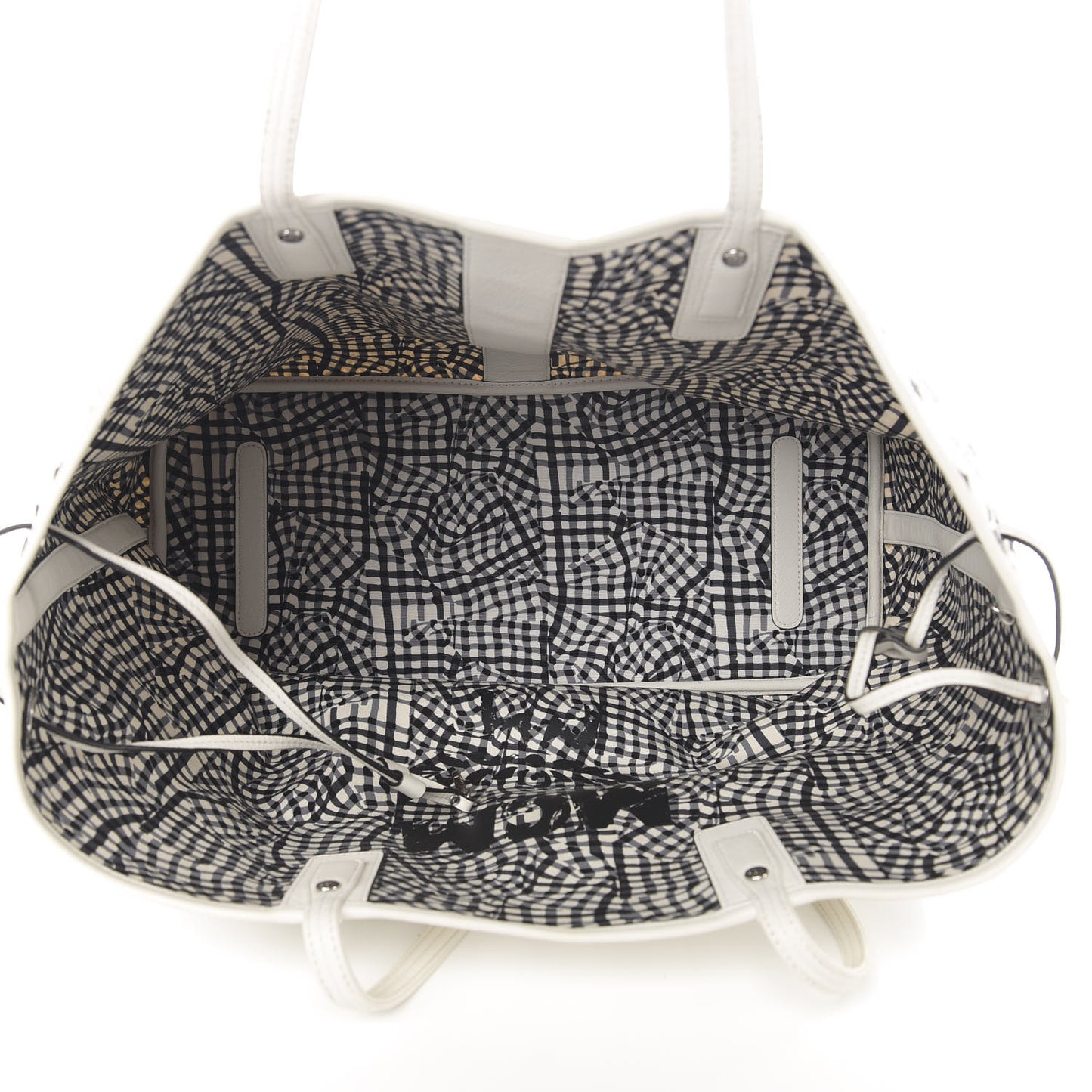 Visetos Large Liz Reversible Shopper Tote White