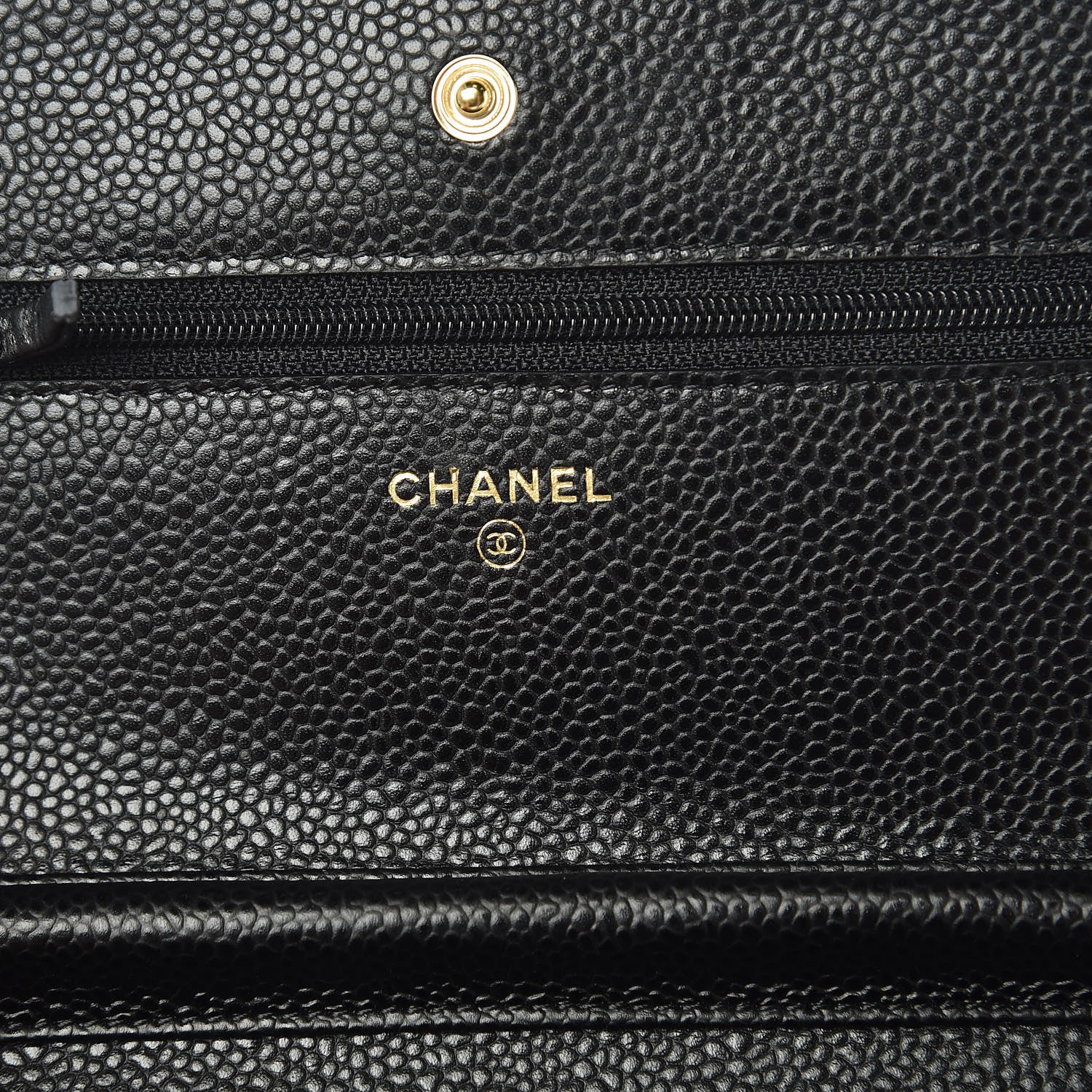 Chanel Caviar Quilted Wallet On Chain WOC Black 8 of 12