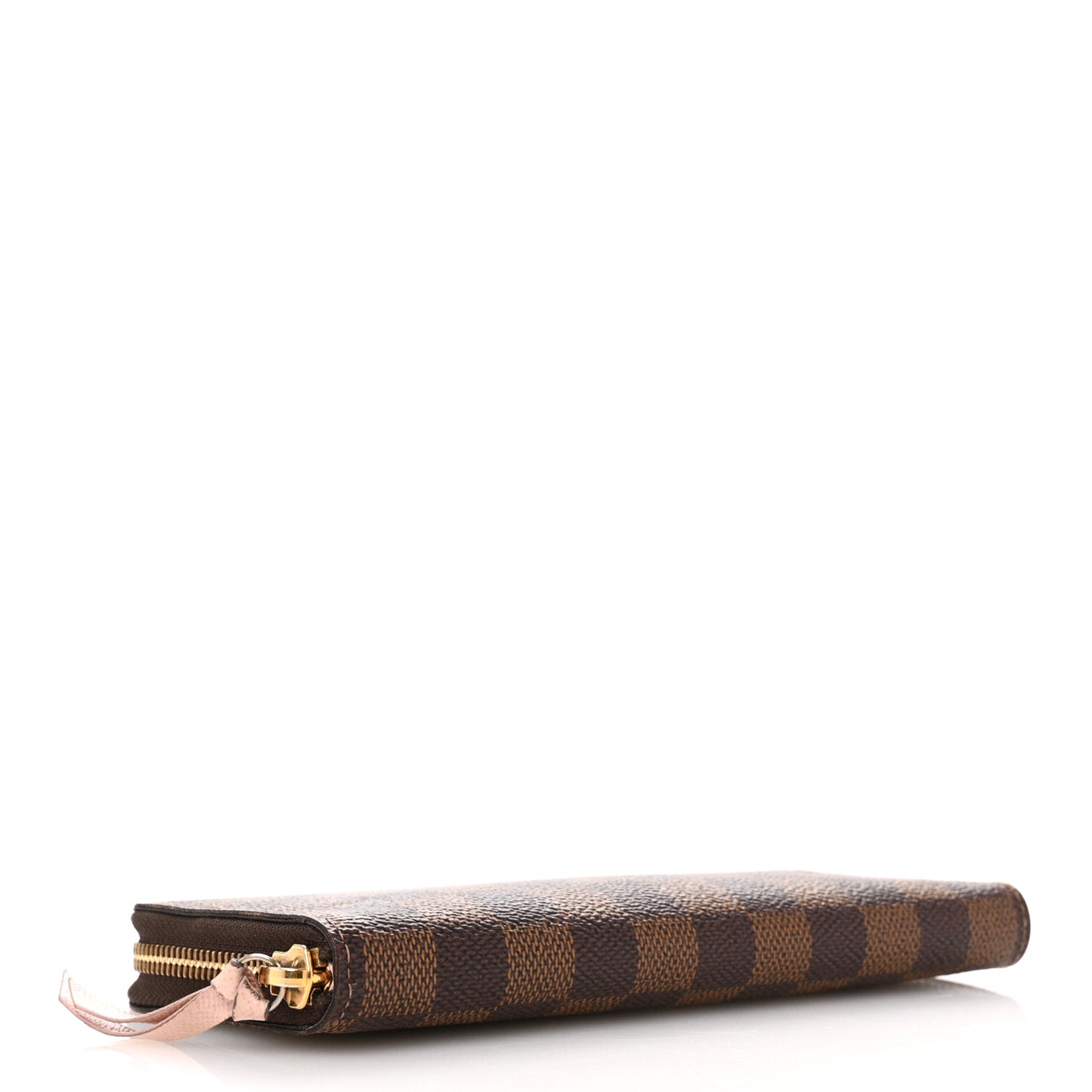 Damier Ebene Clemence Wallet Rose Ballerine