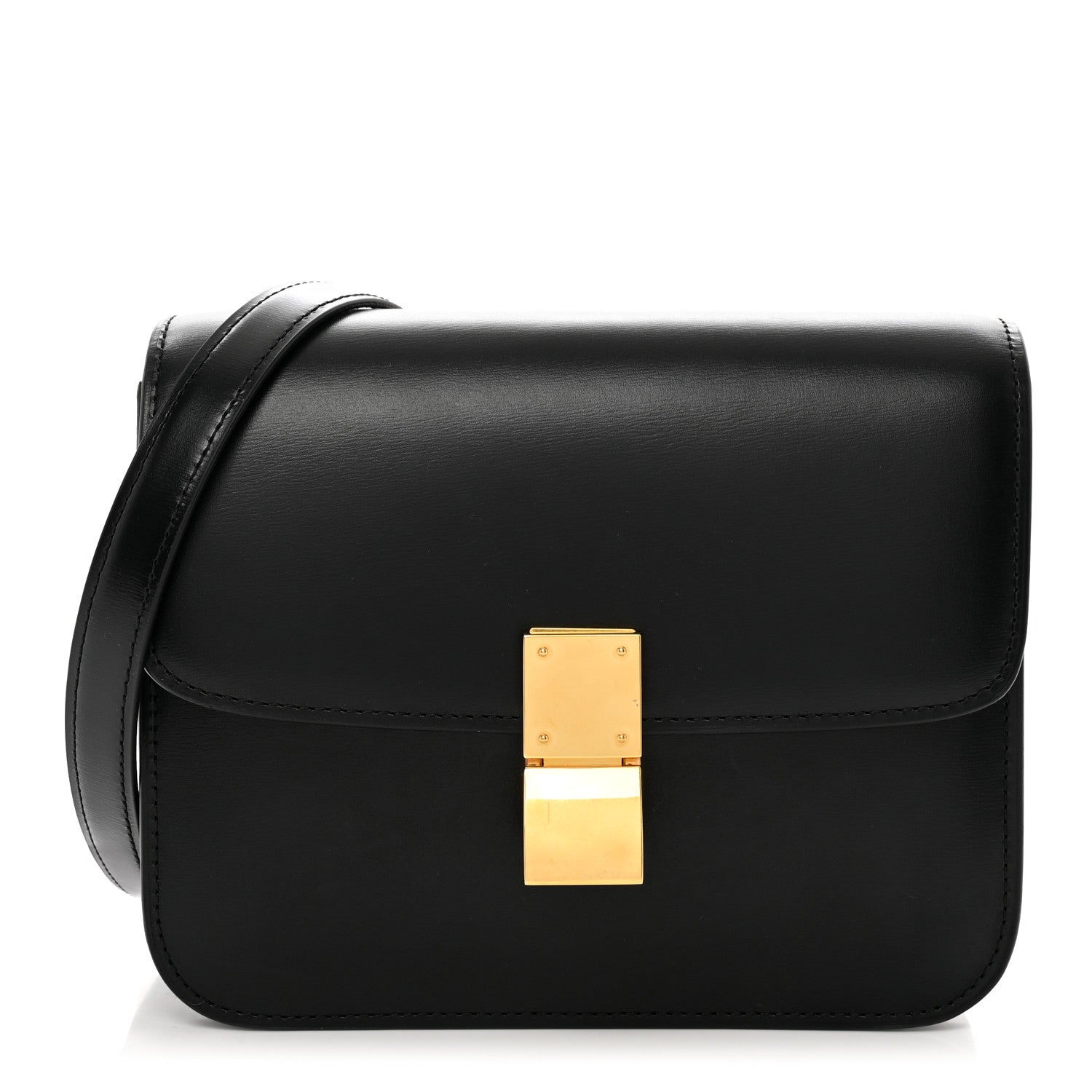 Celine Box Calfskin Teen Classic Box Flap Bag Black 1 of 9