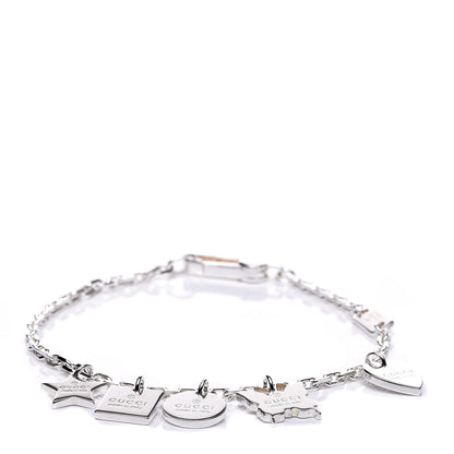 Gucci Sterling Silver Charm Bracelet 1 of 8