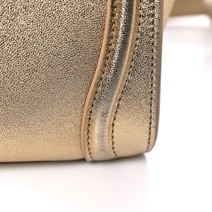 Celine Laminated Lambskin Nano Luggage Gold 12 of 15
