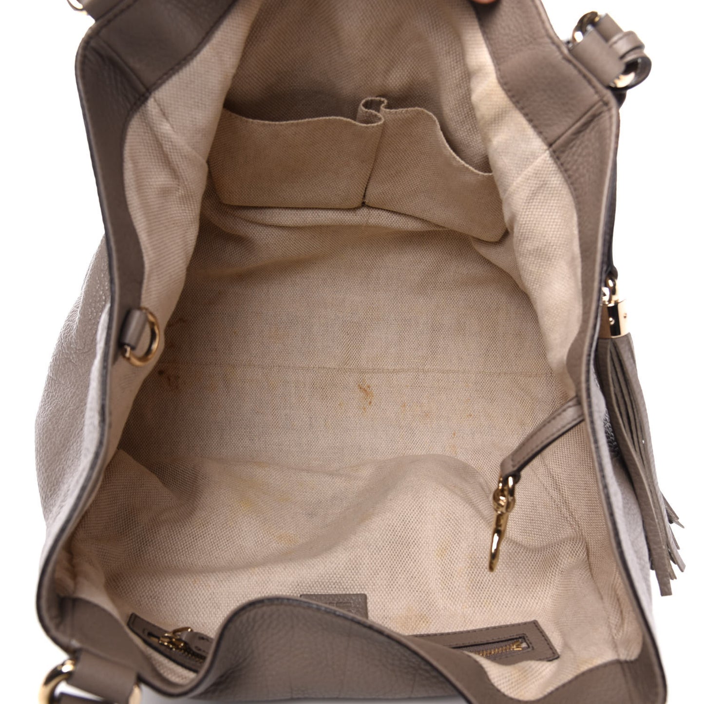 Pebbled Calfskin Medium Soho Shoulder Bag New Fango