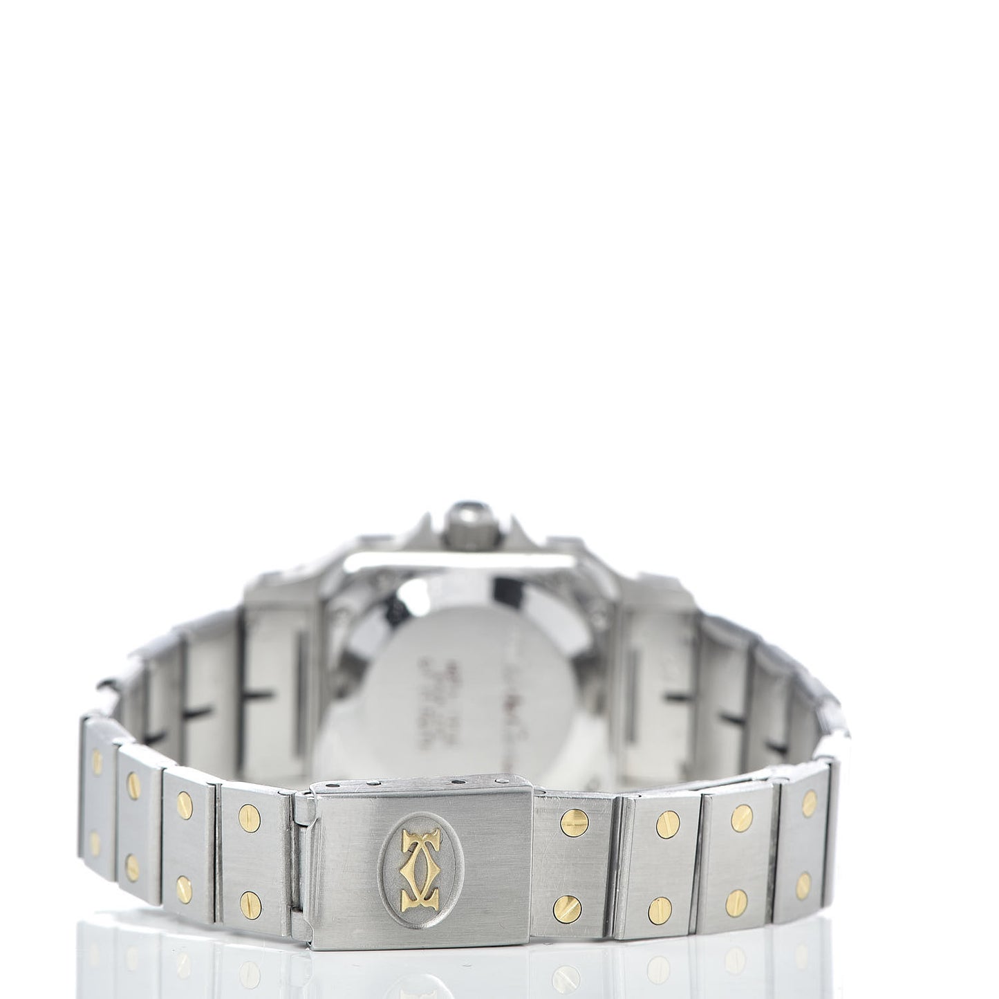 Stainless Steel 18K Yellow Gold 24mm Santos De Cartier Galbee Automatic Watch