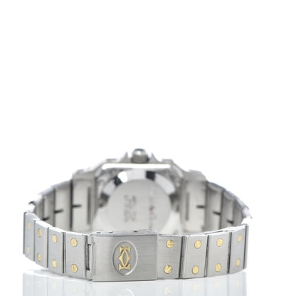 Cartier Stainless Steel 18K Yellow Gold 24mm Santos De Cartier Galbee Automatic Watch 4 of 7