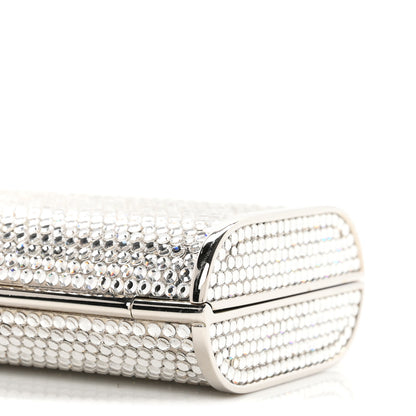 Judith Leiber Swarovski Crystal Minaudiere Clutch Silver 9 of 10