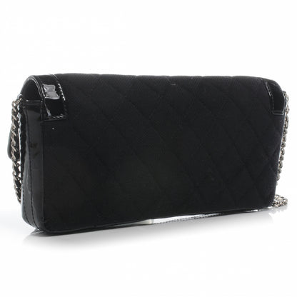Chanel Jersey and Patent Mademoiselle East West Flap Black 3 of 10