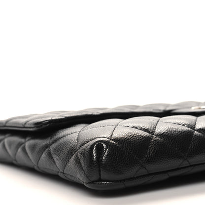 Chanel Caviar Quilted Flap Clutch Black 9 of 11
