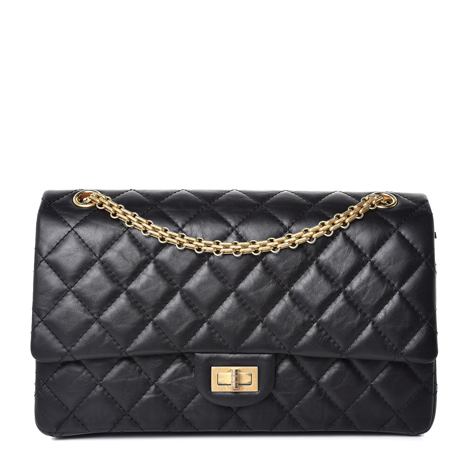 Chanel Aged Calfskin Quilted 2.55 Reissue 226 Flap Black 1 of 9