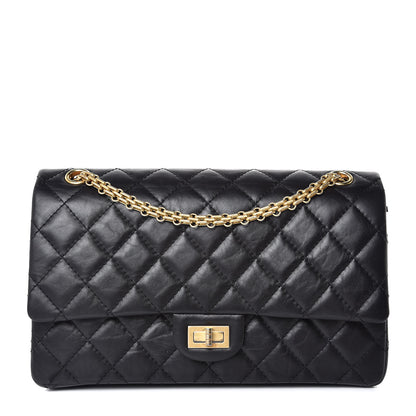 Chanel Aged Calfskin Quilted 2.55 Reissue 226 Flap Black 1 of 9