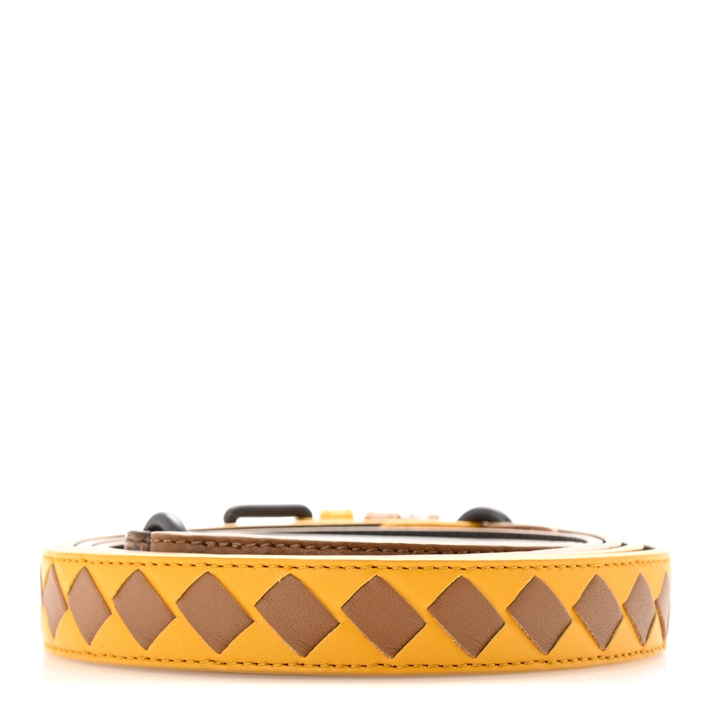 Nappa Snakeskin Intrecciato Wrap 20mm Belt Cammello