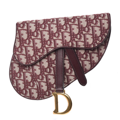 Christian Dior Oblique Saddle Pouch Bordeaux 1 of 9