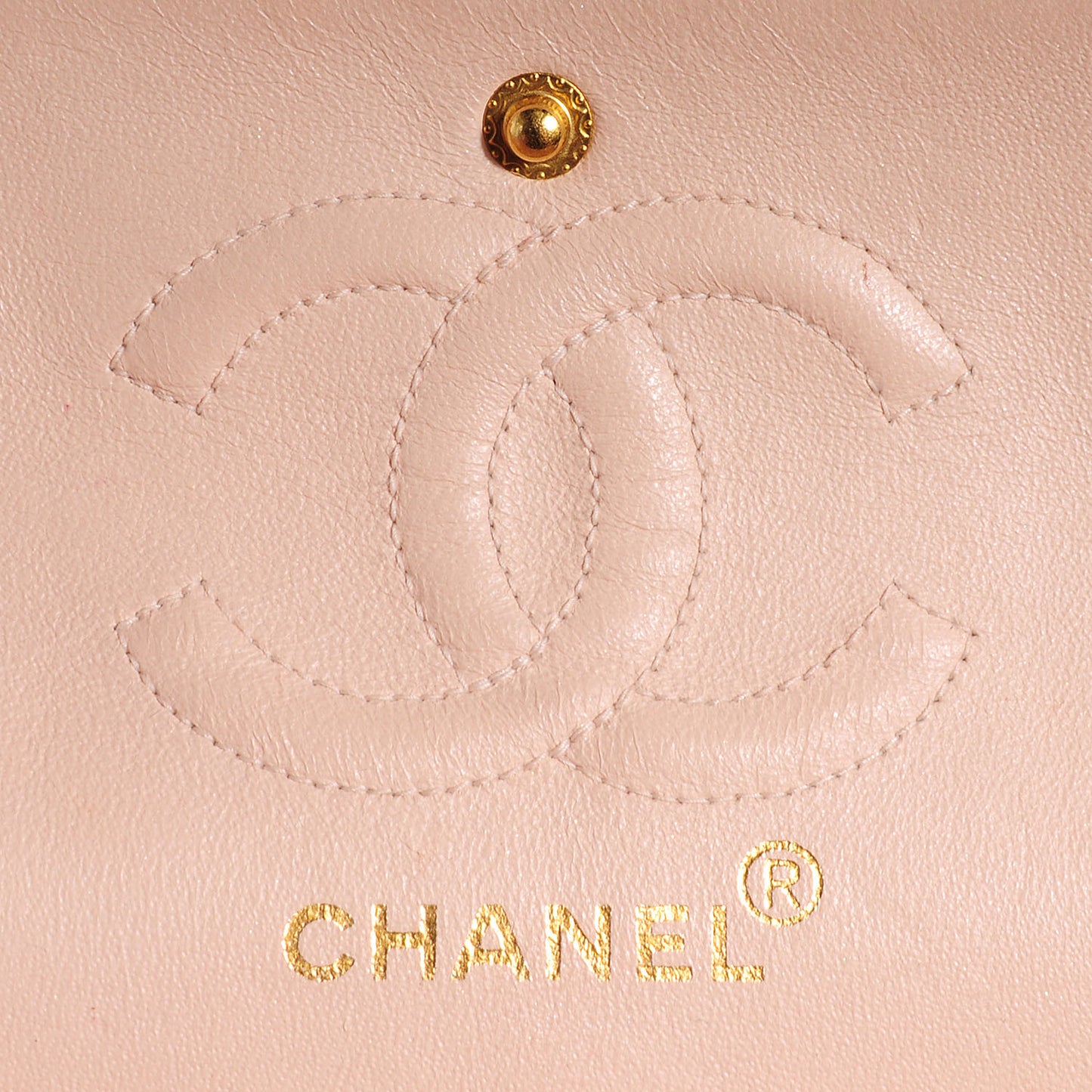 Lambskin Small Double Flap Light Pink