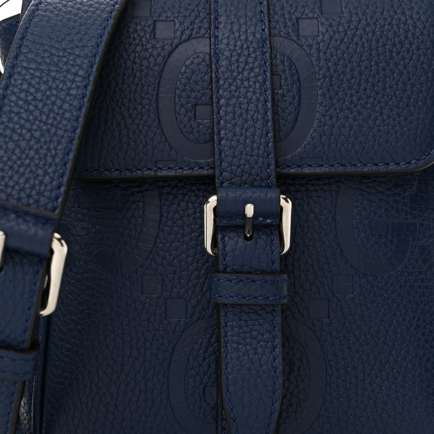 Piuma Calfskin Jumbo GG Embossed Small Messenger Bag Royale