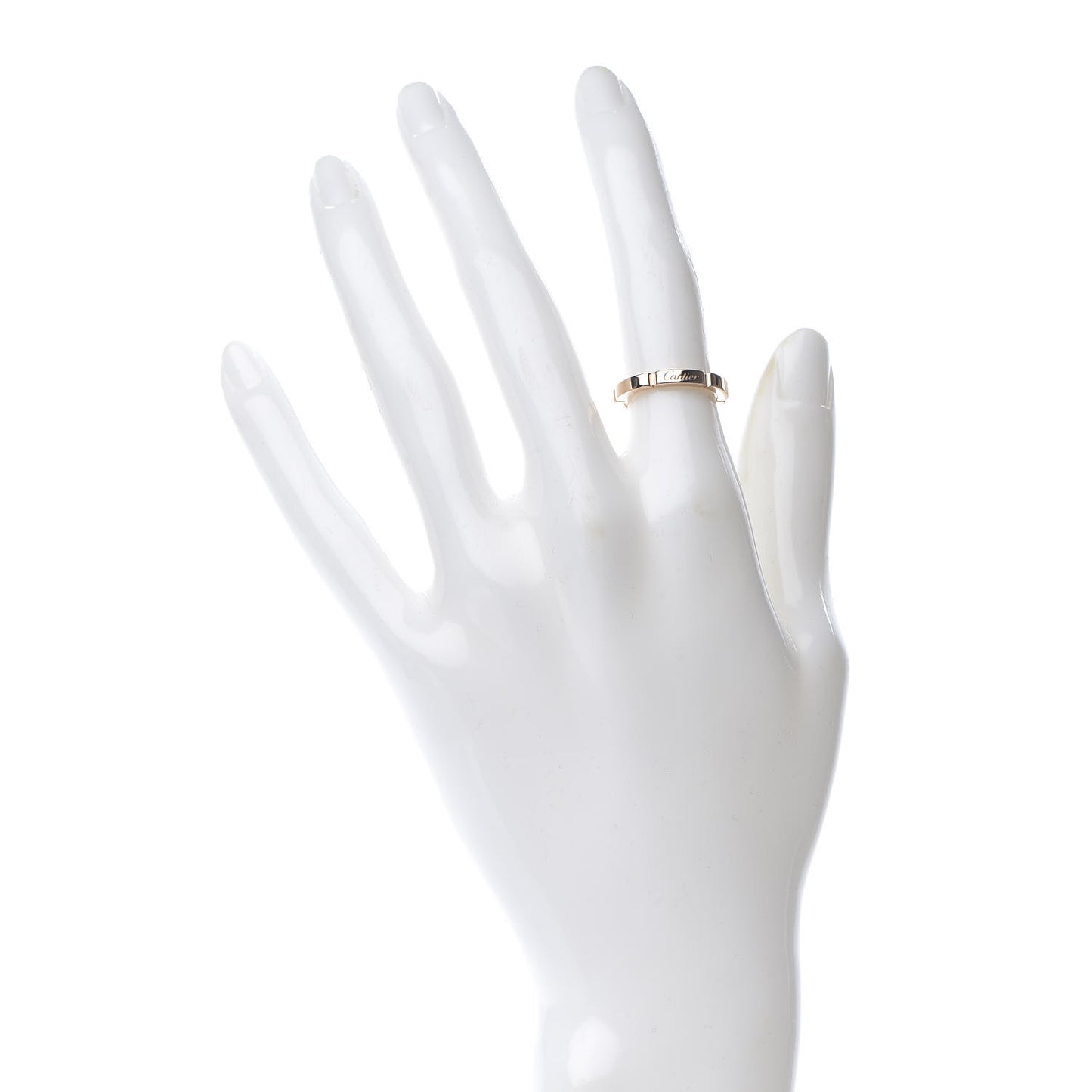 18K Pink Gold 2.5mm Maillon Panthere Wedding Band Ring 48 4.5