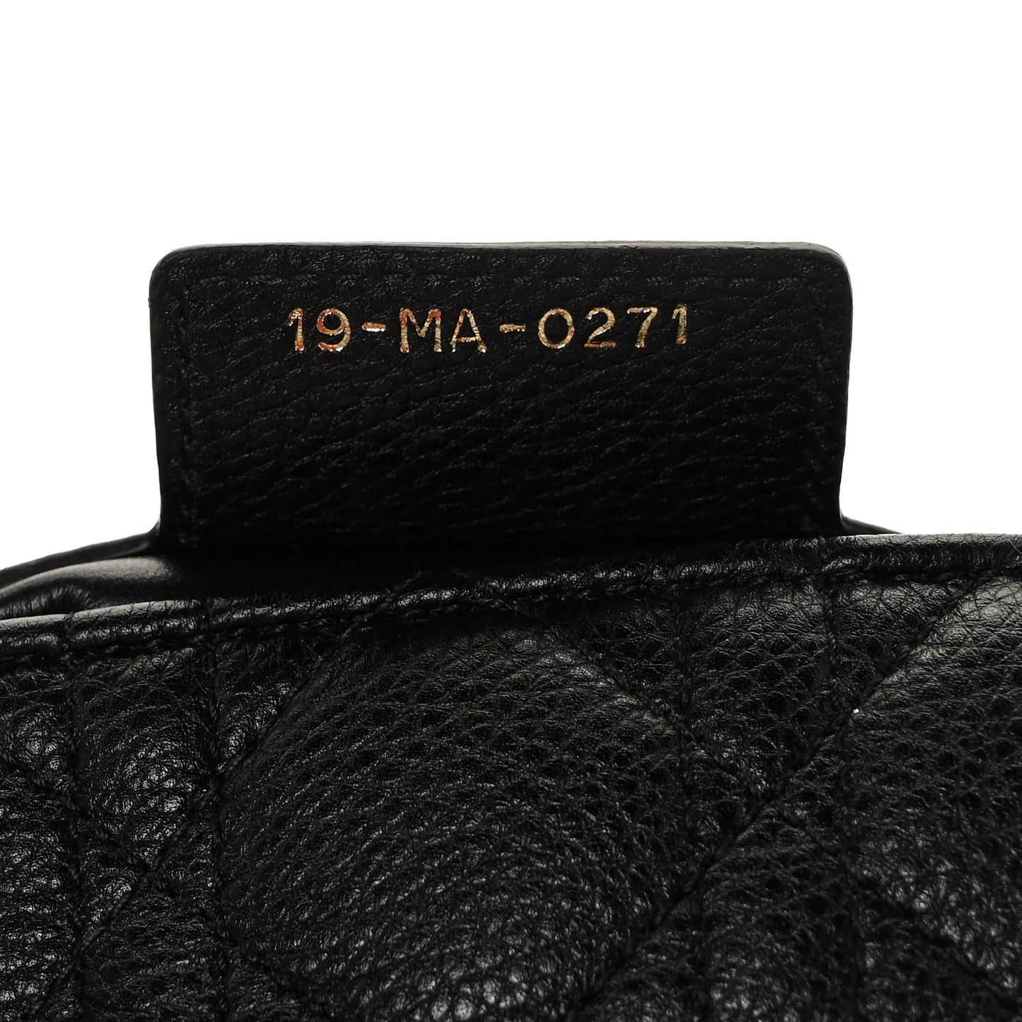 Calfskin Cannage Small Caro Bag Black