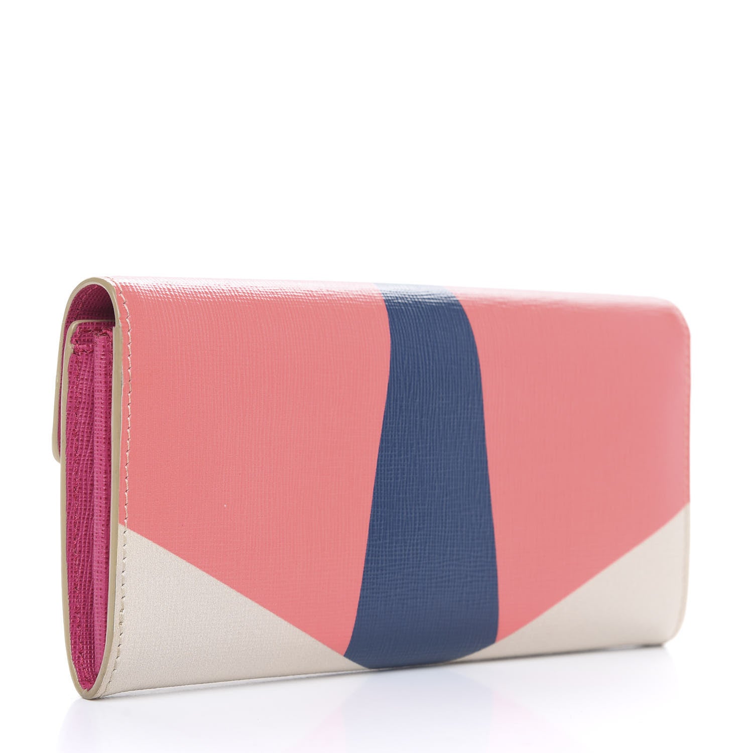 Fendi Vitello Elite Crystal Eye Monster Simply Continental Wallet Bellini Multicolor 3 of 11