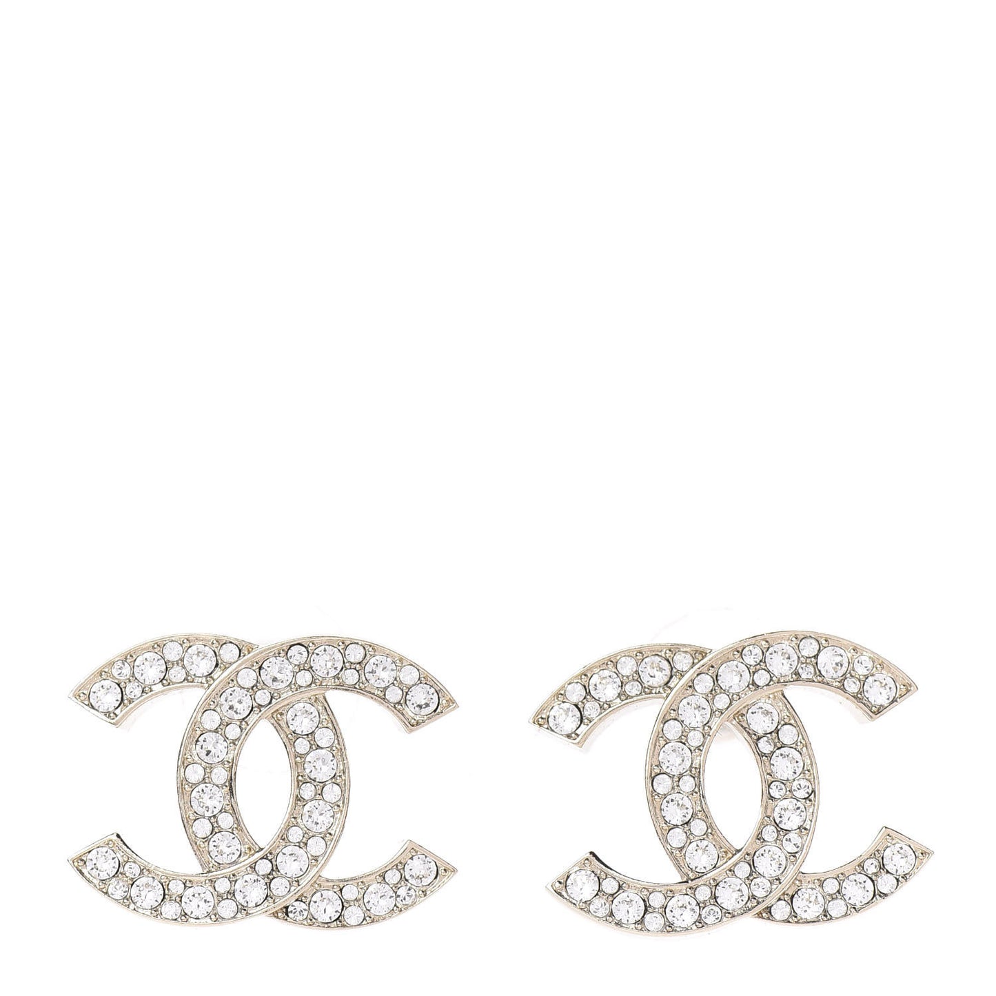 Crystal CC Rockin Summer Stud Earrings Gold