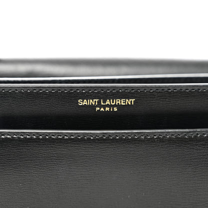Saint Laurent Suede Calfskin Medium Monogram Sunset Black 8 of 10