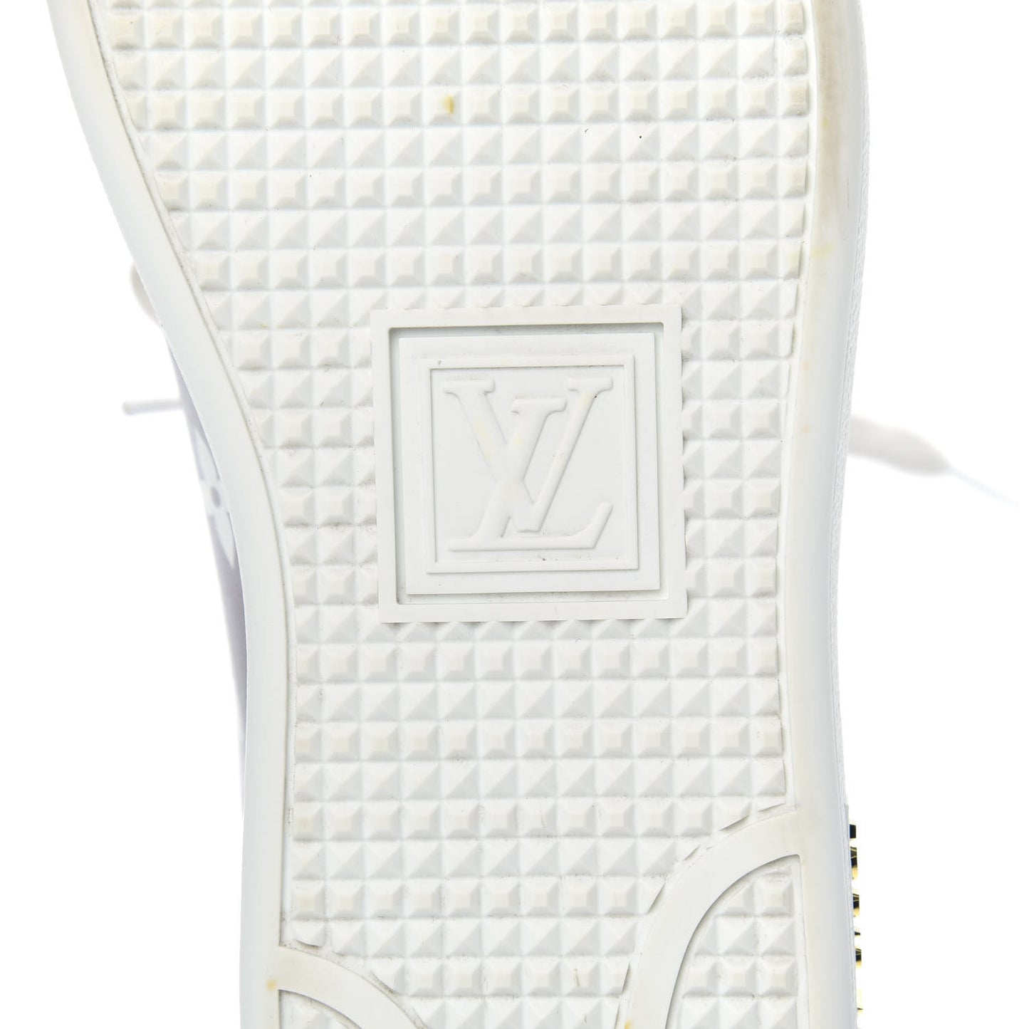 Calfskin Monogram Frontrow Sneakers 38 White Black