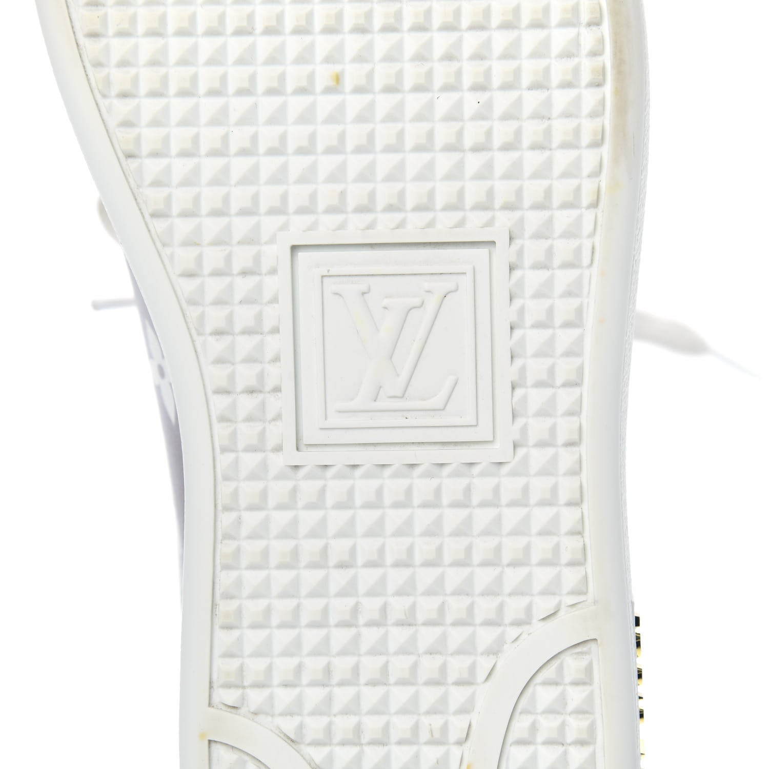 Louis Vuitton Calfskin Monogram Frontrow Sneakers 38 White Black 7 of 9