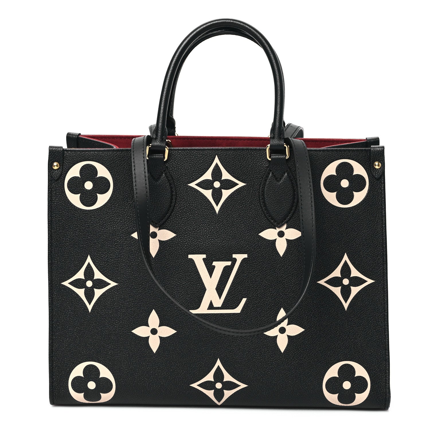 Louis Vuitton Empreinte Monogram Giant Onthego MM Black Beige 1 of 10