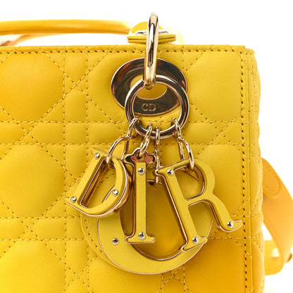 Christian Dior Lambskin Cannage Gradient Small My ABCDior Lady Dior Yellow 11 of 17