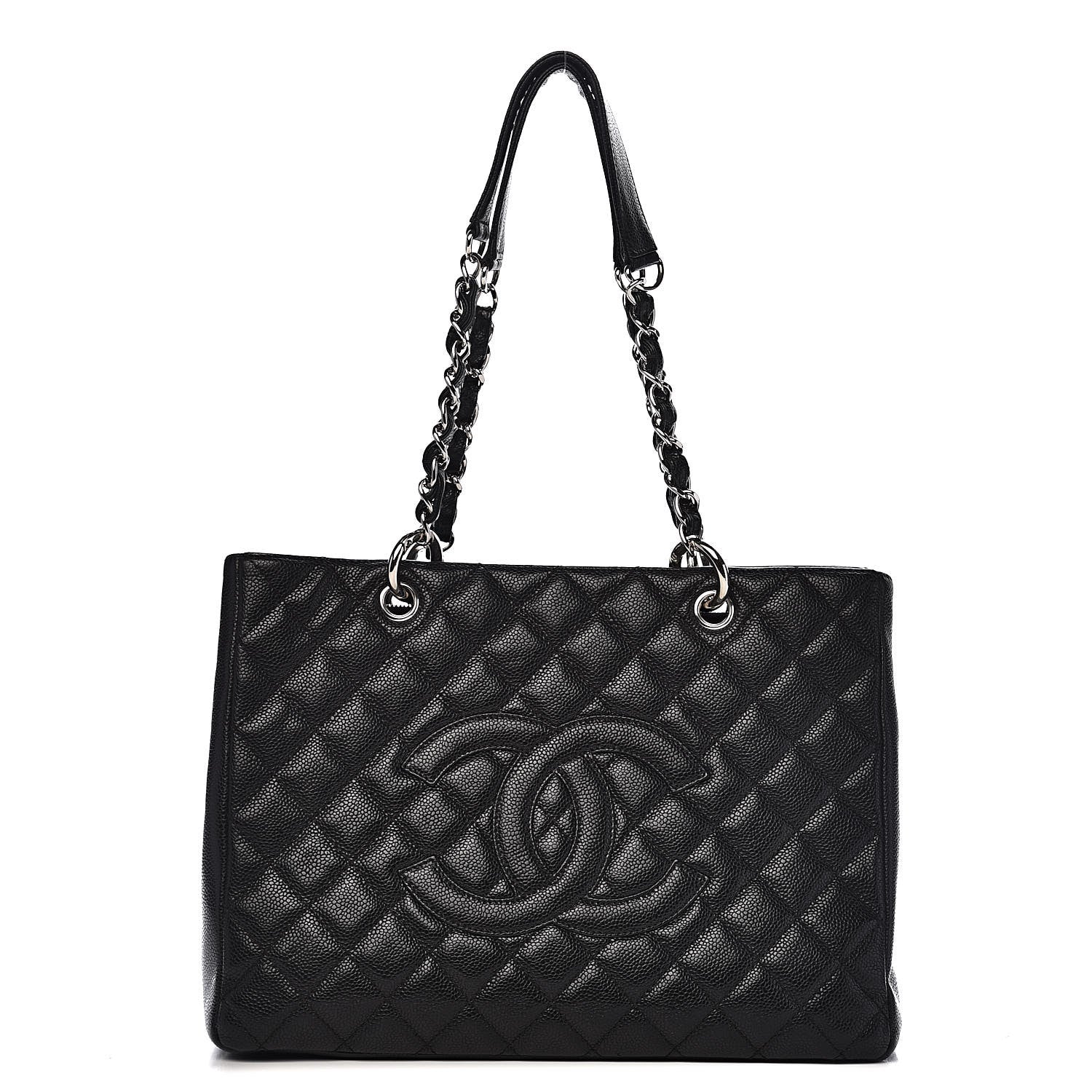 Chanel Caviar Quilted Grand Shopping Tote GST Black 1 of 11