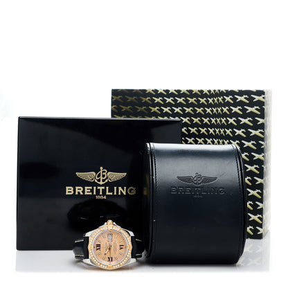 Breitling Stainless Steel 18K Yellow Gold Calfskin Diamond Bezel 41mm Cockpit Automatic Watch C49350 5 of 5