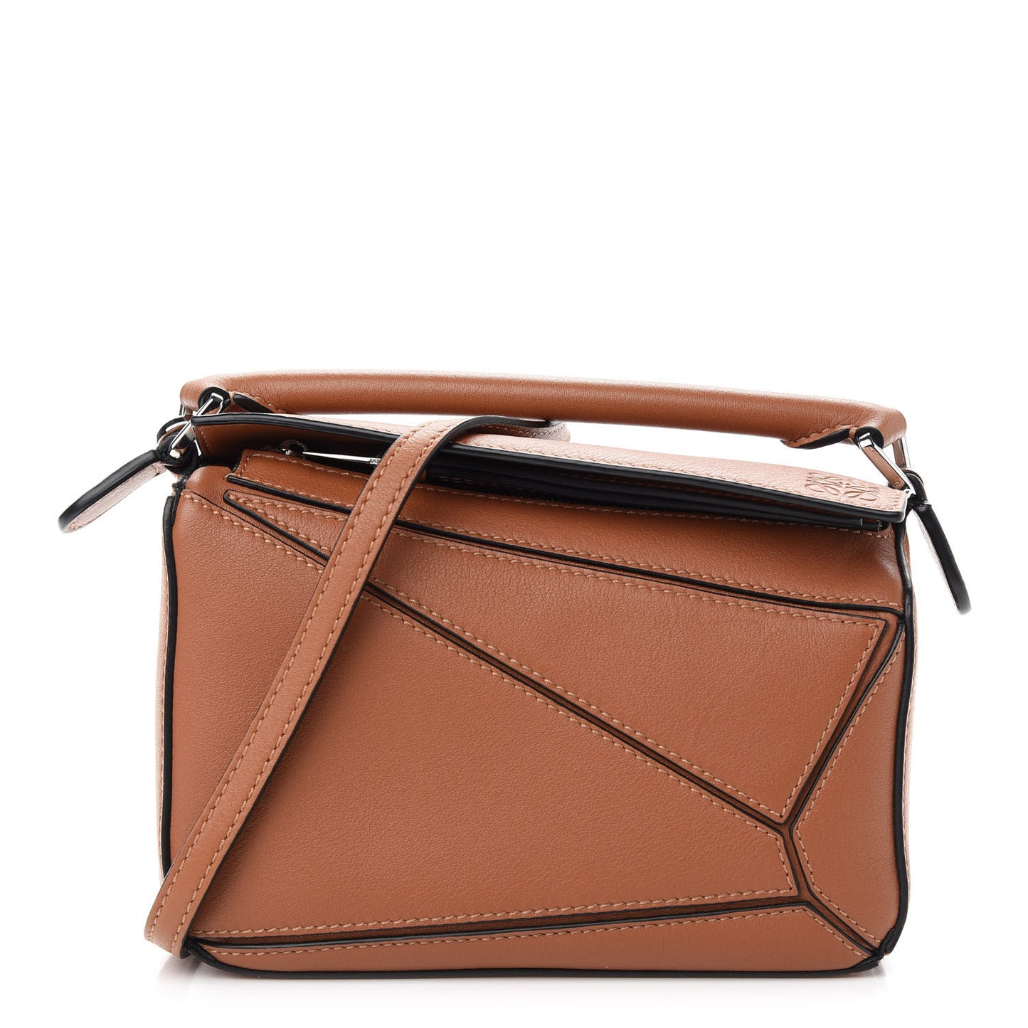 Calfskin Mini Puzzle Bag Tan