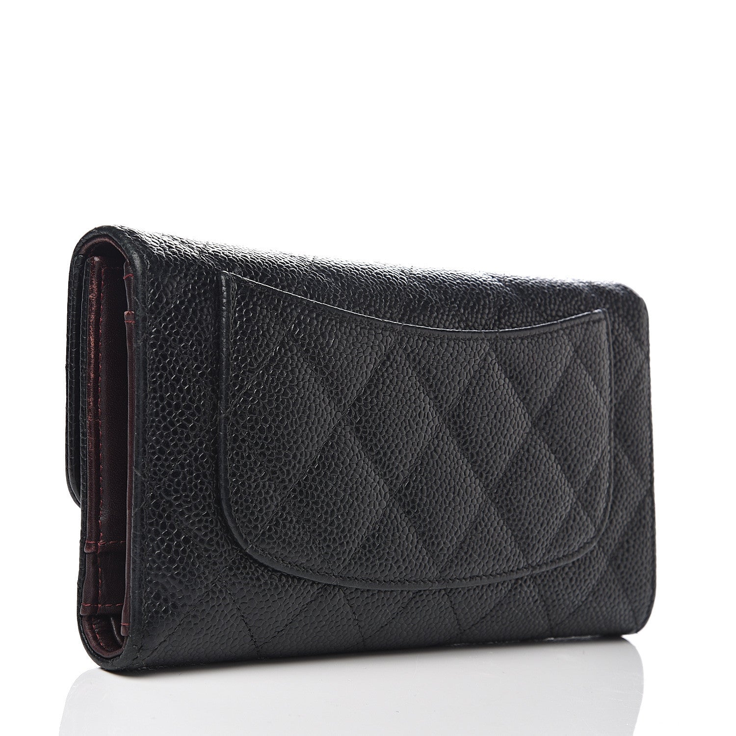 Chanel Caviar Quilted Large Flap Wallet Black 2 of 11