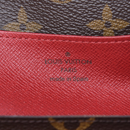 Louis Vuitton Monogram Emilie Wallet Red 6 of 8
