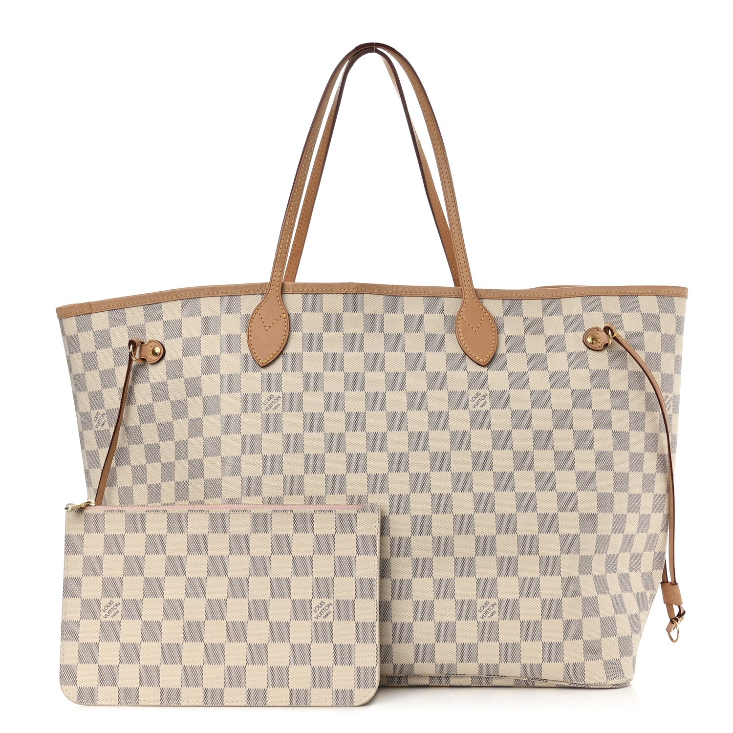 Louis Vuitton Damier Azur Neo Neverfull GM Rose Ballerine 3 of 12