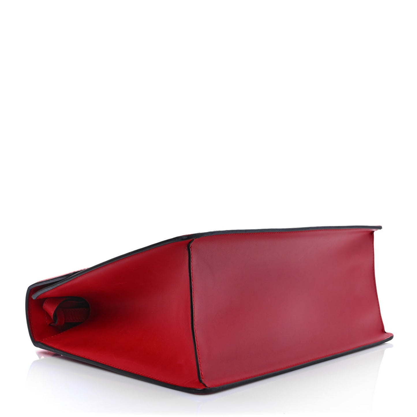 Calfskin Medium Sylvie Top Handle Bag Hibiscus Red