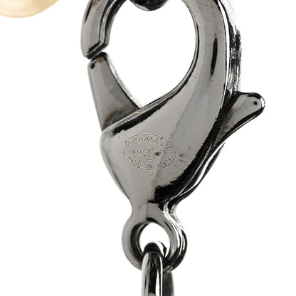 Chanel Ruthenium Camellia Pearl CC Necklace Black 4 of 4