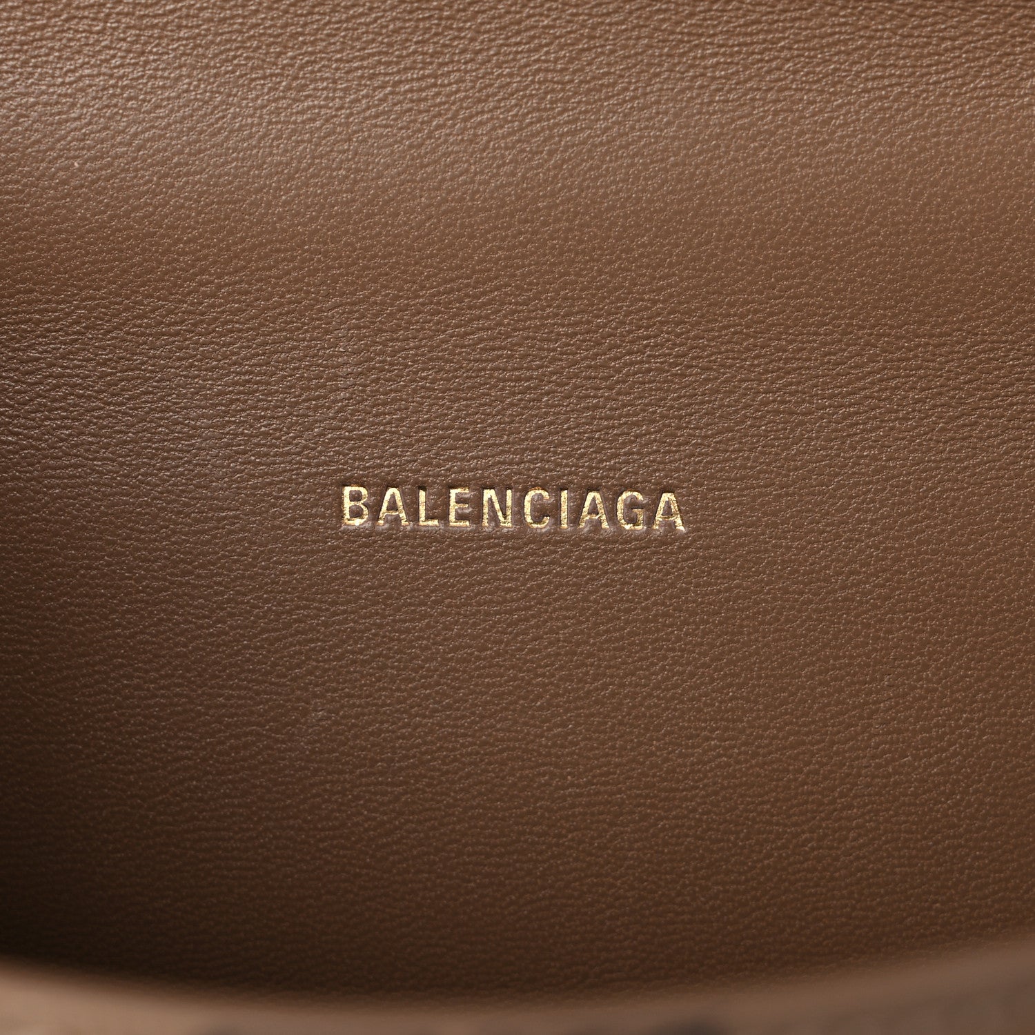 Balenciaga Coated Canvas BB Monogram Hourglass Top Handle Bag XS Beige Brown 6 of 14