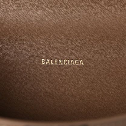 Balenciaga Coated Canvas BB Monogram Hourglass Top Handle Bag XS Beige Brown 6 of 14
