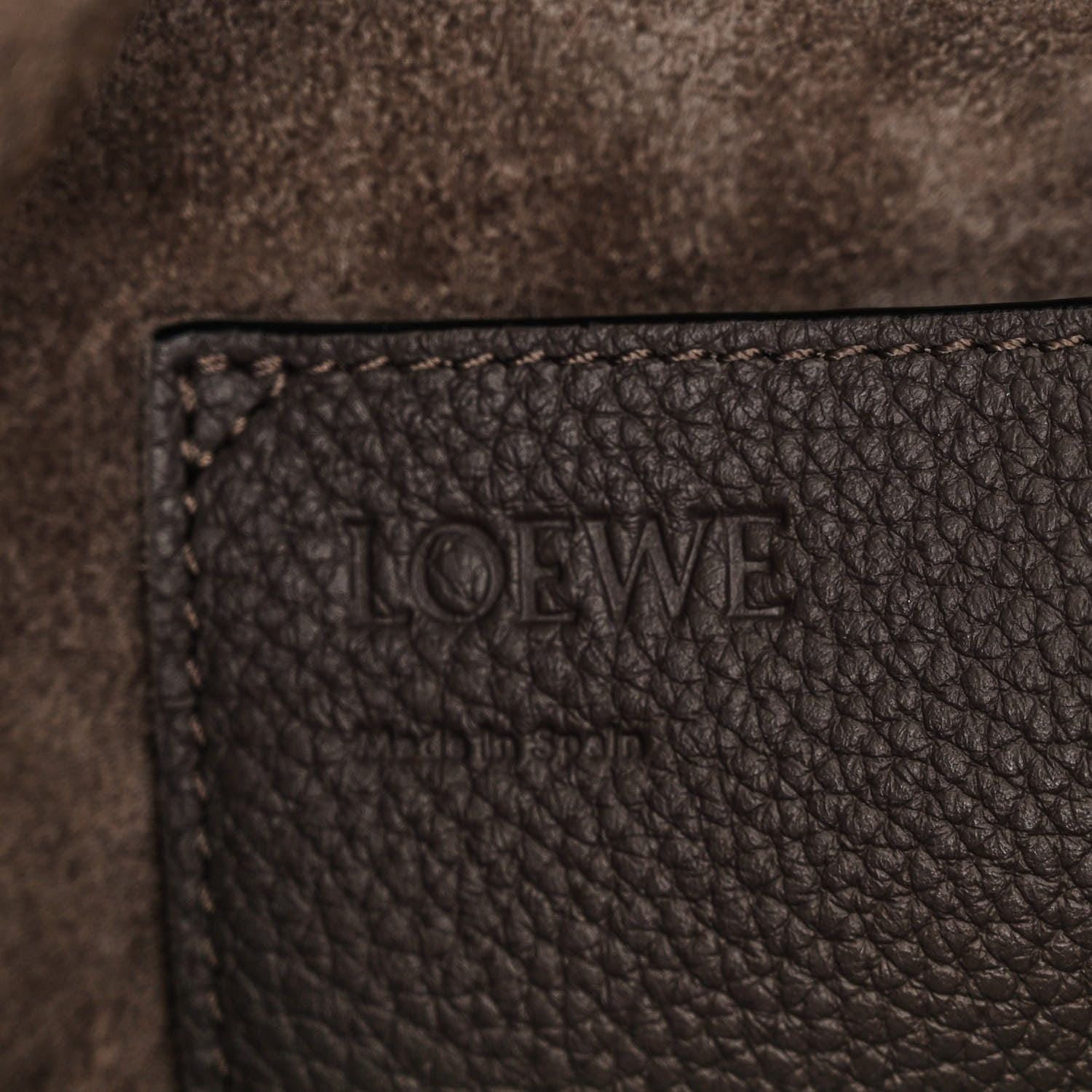 Loewe Calfskin Small Balloon Bucket Bag Dark Taupe 6 of 11
