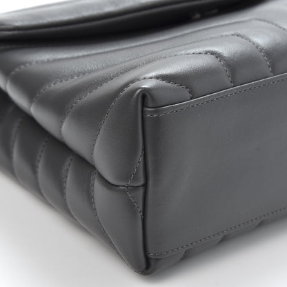 Saint Laurent Calfskin Y Quilted Monogram Small Loulou Chain Satchel Earth 5 of 10