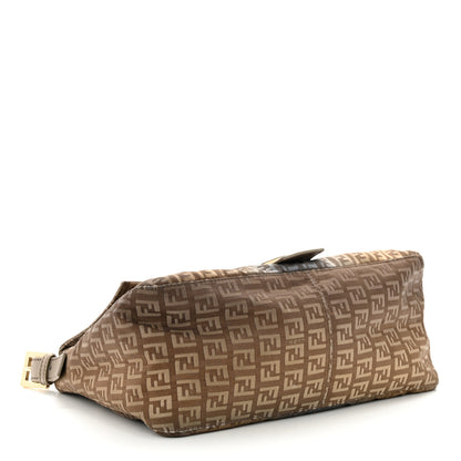 Fendi Zucchino Vitello Mama Baguette Brown Blue 4 of 10