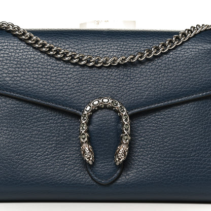 Gucci Dollar Calfskin Crystal Mini Dionysus Chain Wallet Blue Agata Black Diamond 8 of 10
