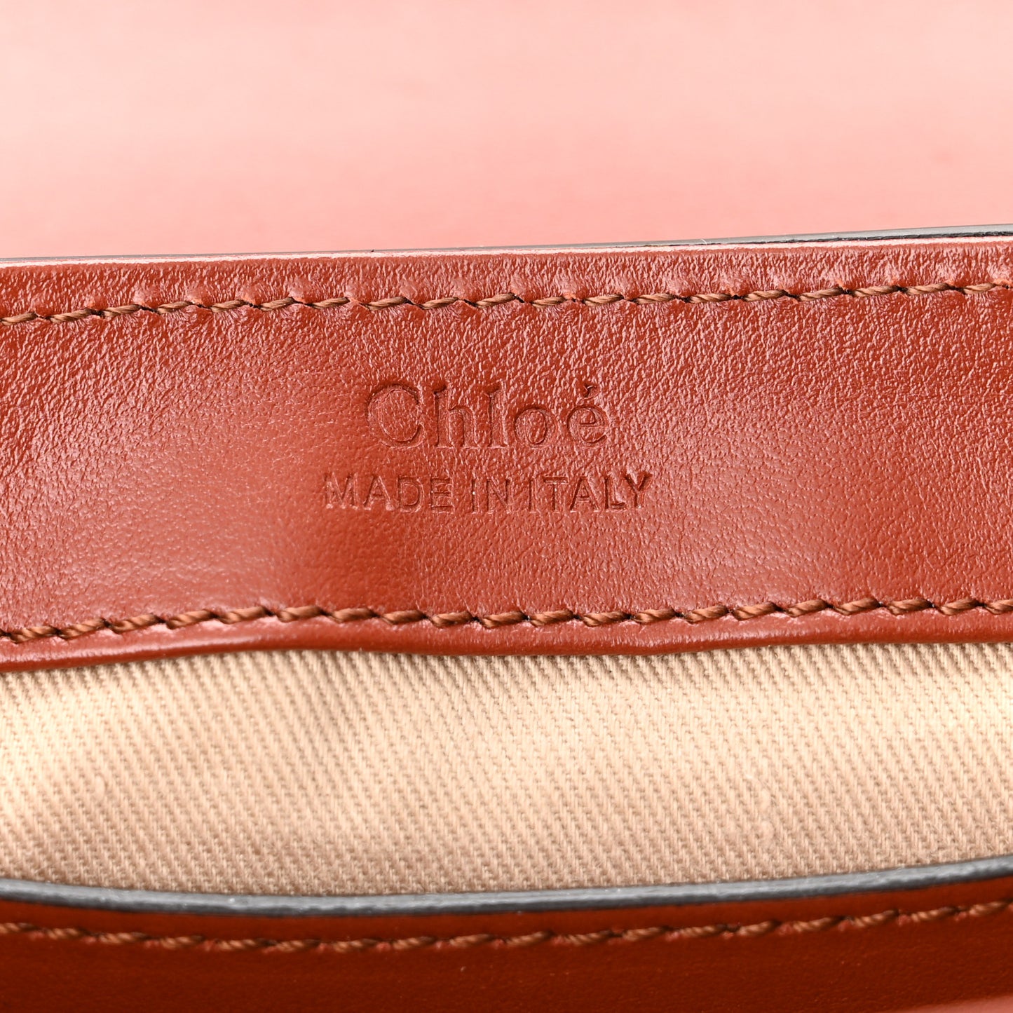 Shiny Calfskin Suede Mini C Bag Sepia Brown