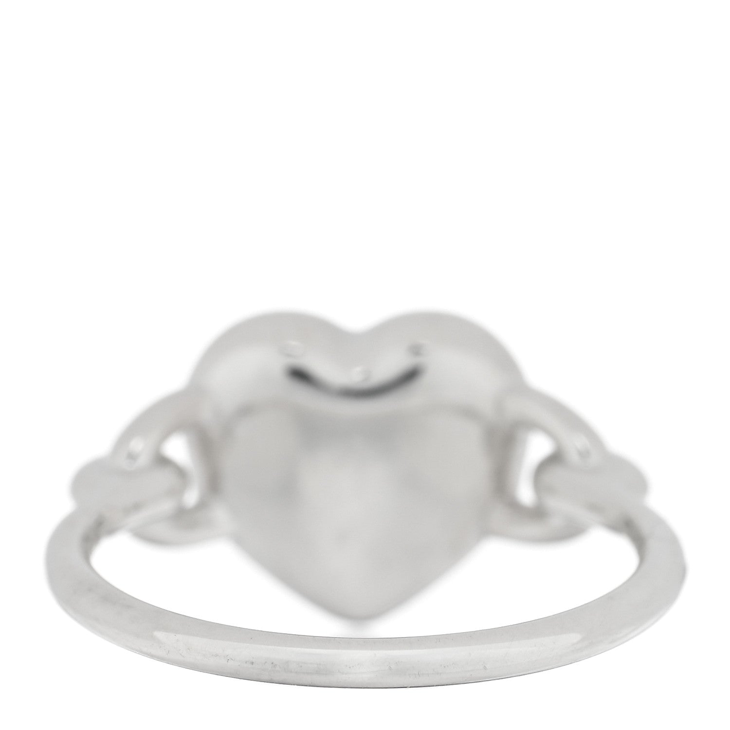 Tiffany Sterling Silver Return to Tiffany Full Heart Ring 53 6.25 3 of 4