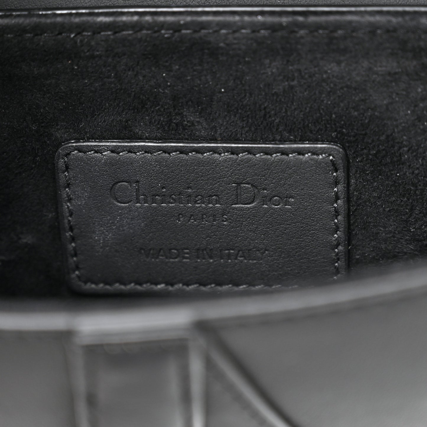 Ultra Matte Calfskin Mini Saddle Bag Black