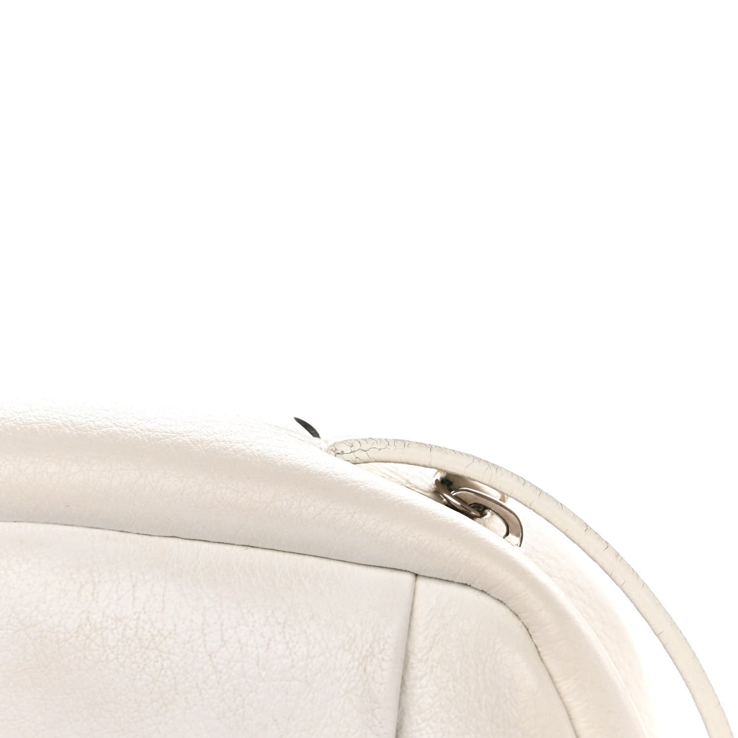 Calfskin Logo S Everyday Camera Bag White
