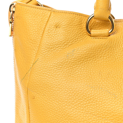 Prada Vitello Daino Side Zip Tote Mimosa 11 of 19